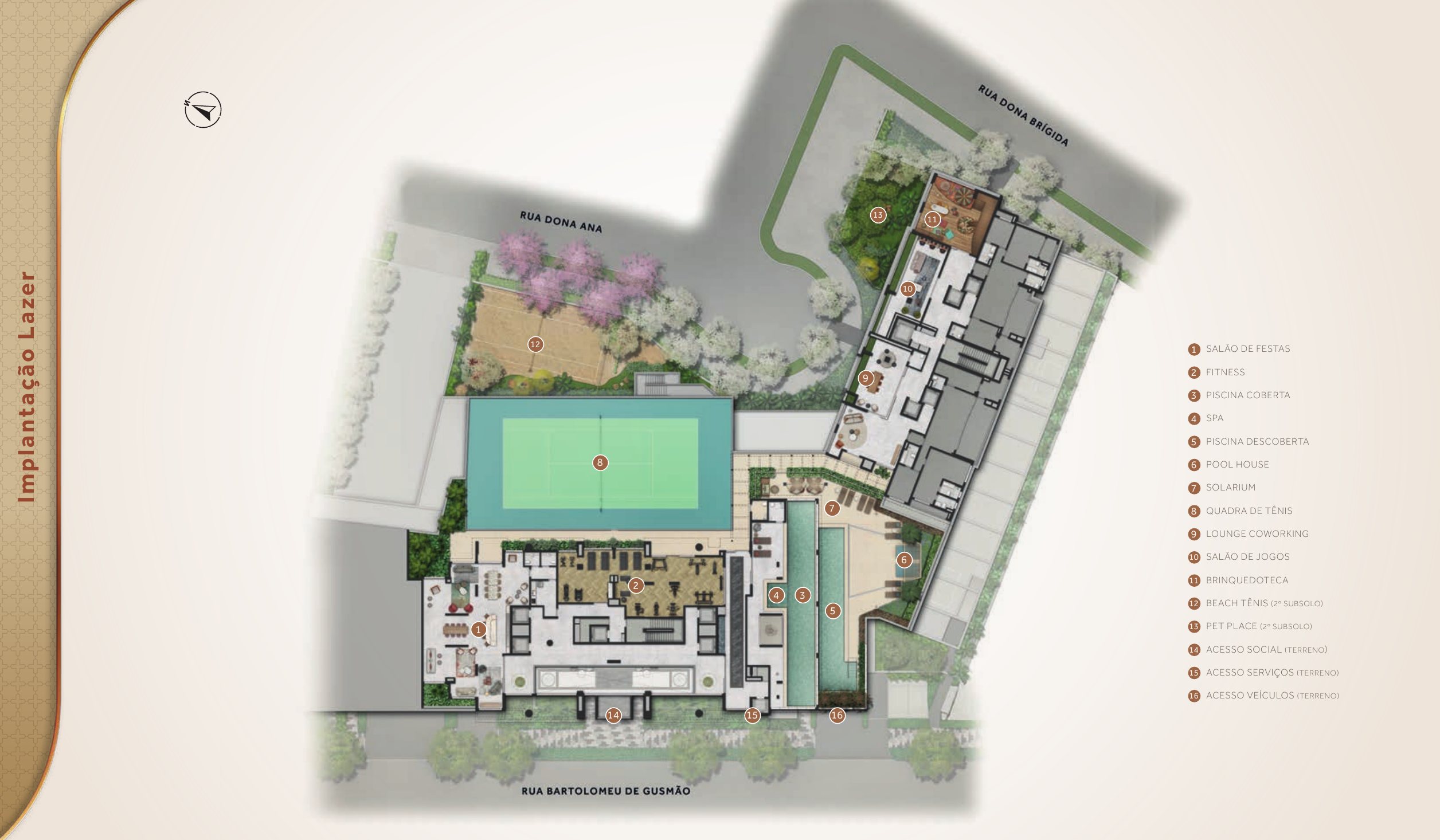 THE PALACE ROYAL: Implantação lazer